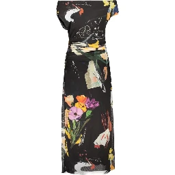 Black Viscosa Women Dress