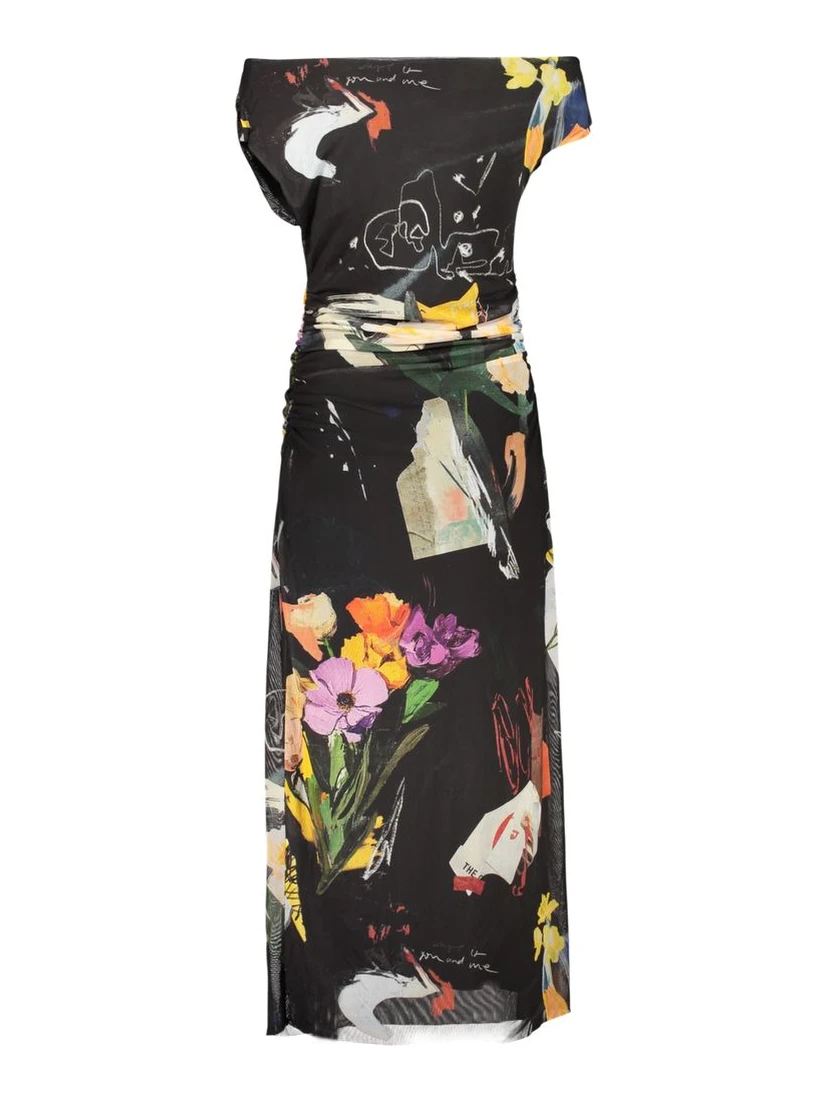Black Viscosa Women Dress