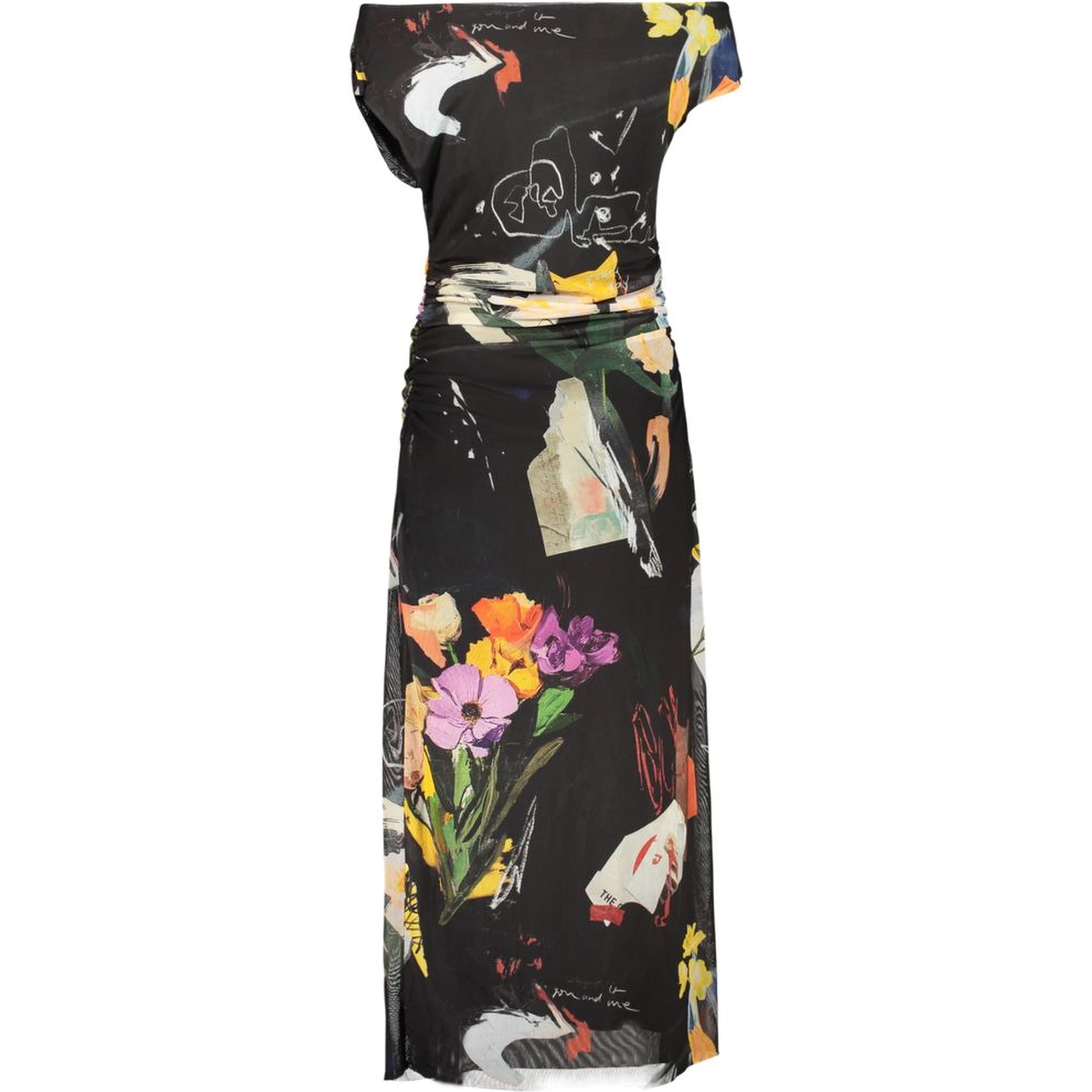 Black Viscosa Women Dress