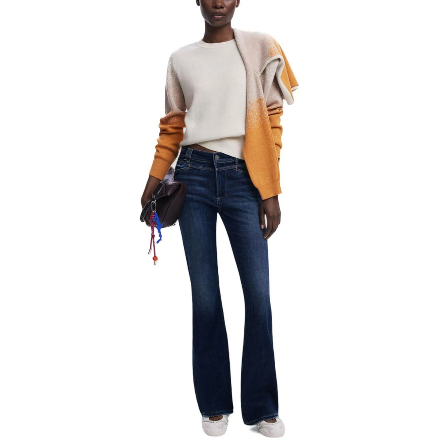 Beige Viscose Sweatshirt
