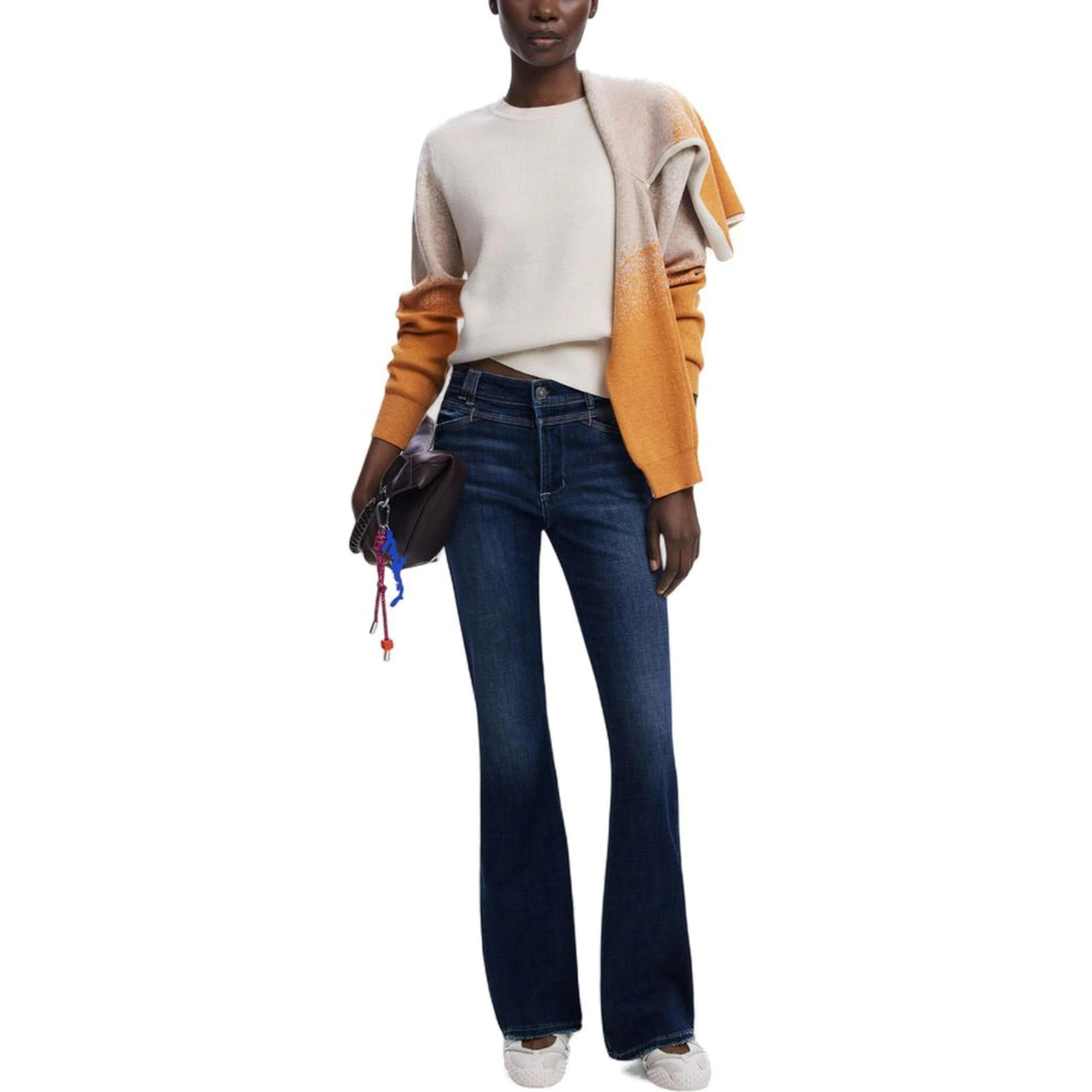 Beige Viscose Sweatshirt
