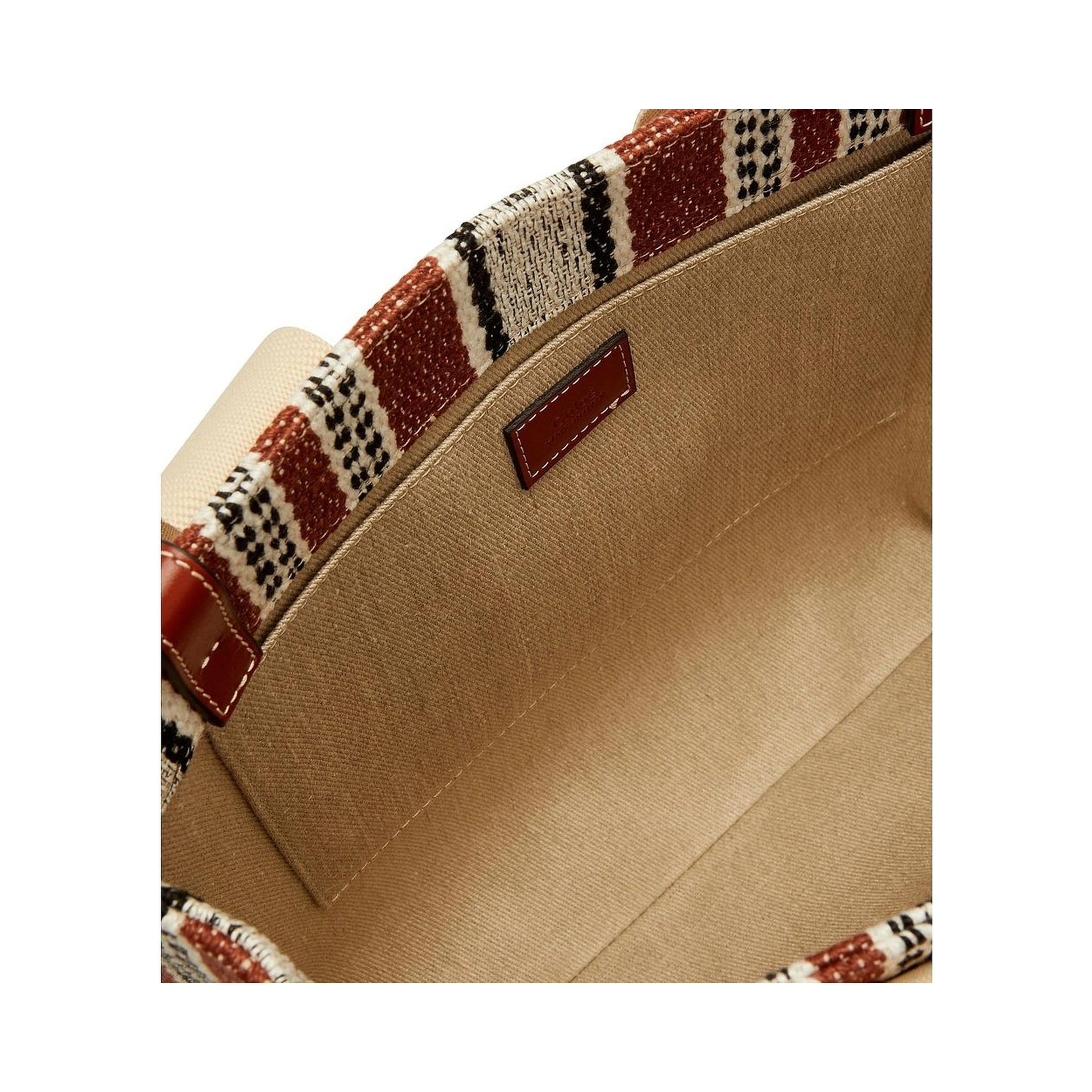 Brown Linen Tote Bag