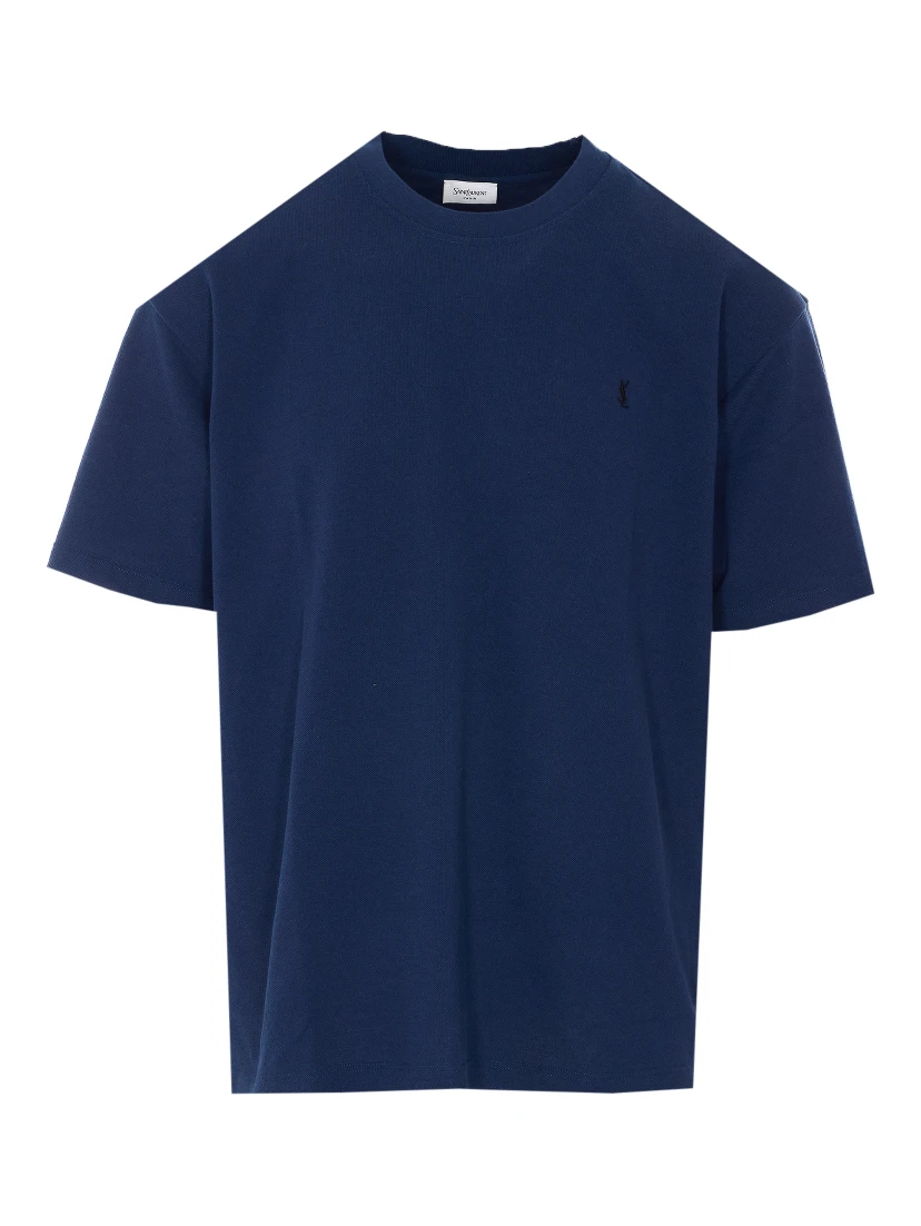 Saint Laurent  T-shirts and Polos Blue