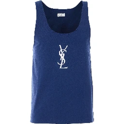 Saint Laurent  T-shirts and Polos Blue