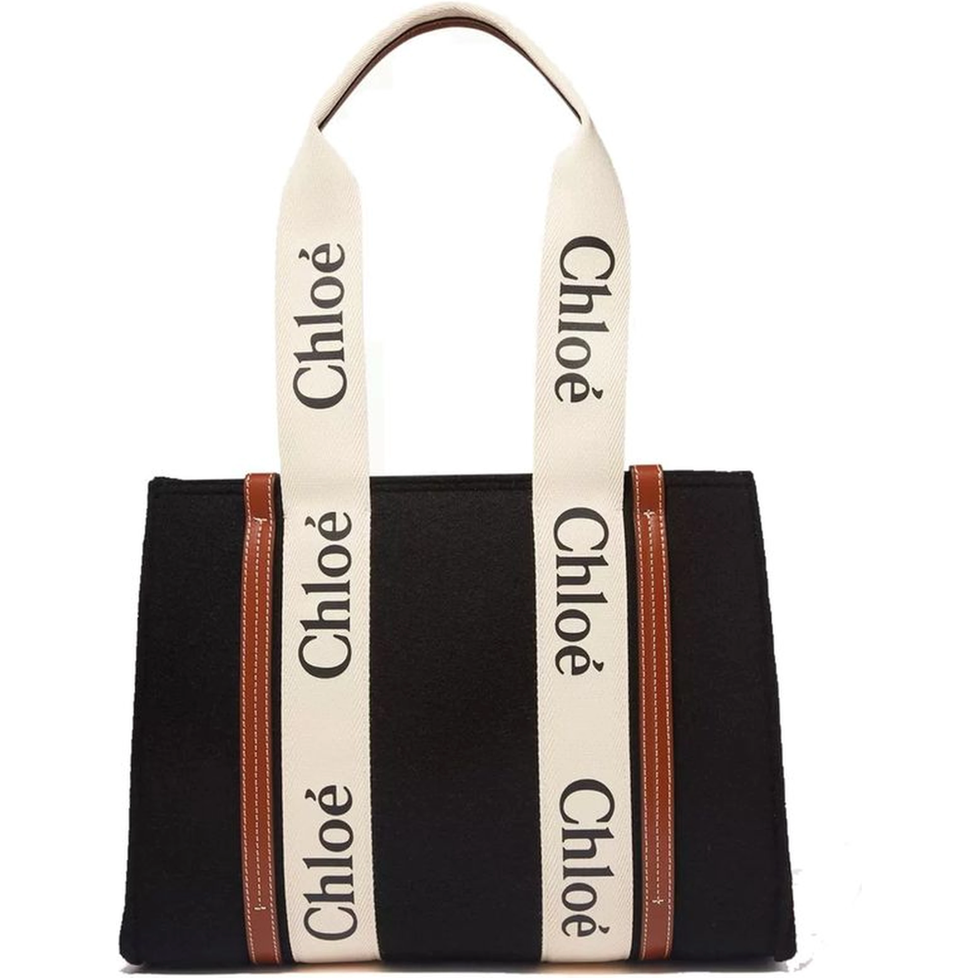 Black Wool Tote Bag