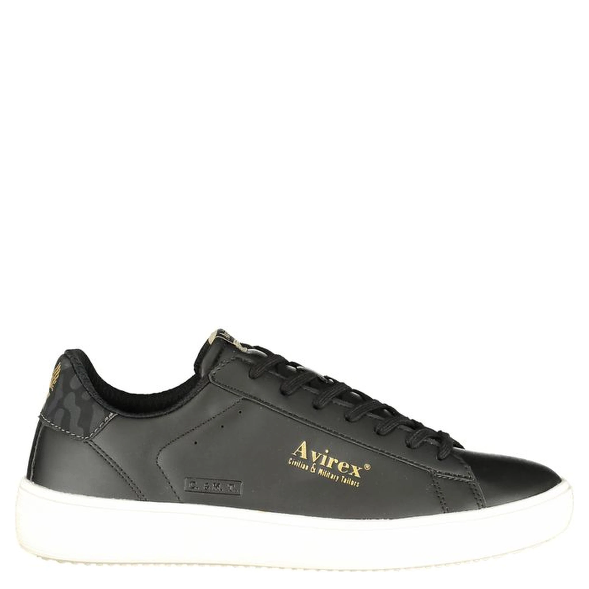 Black Polyester Athletic Sneakers