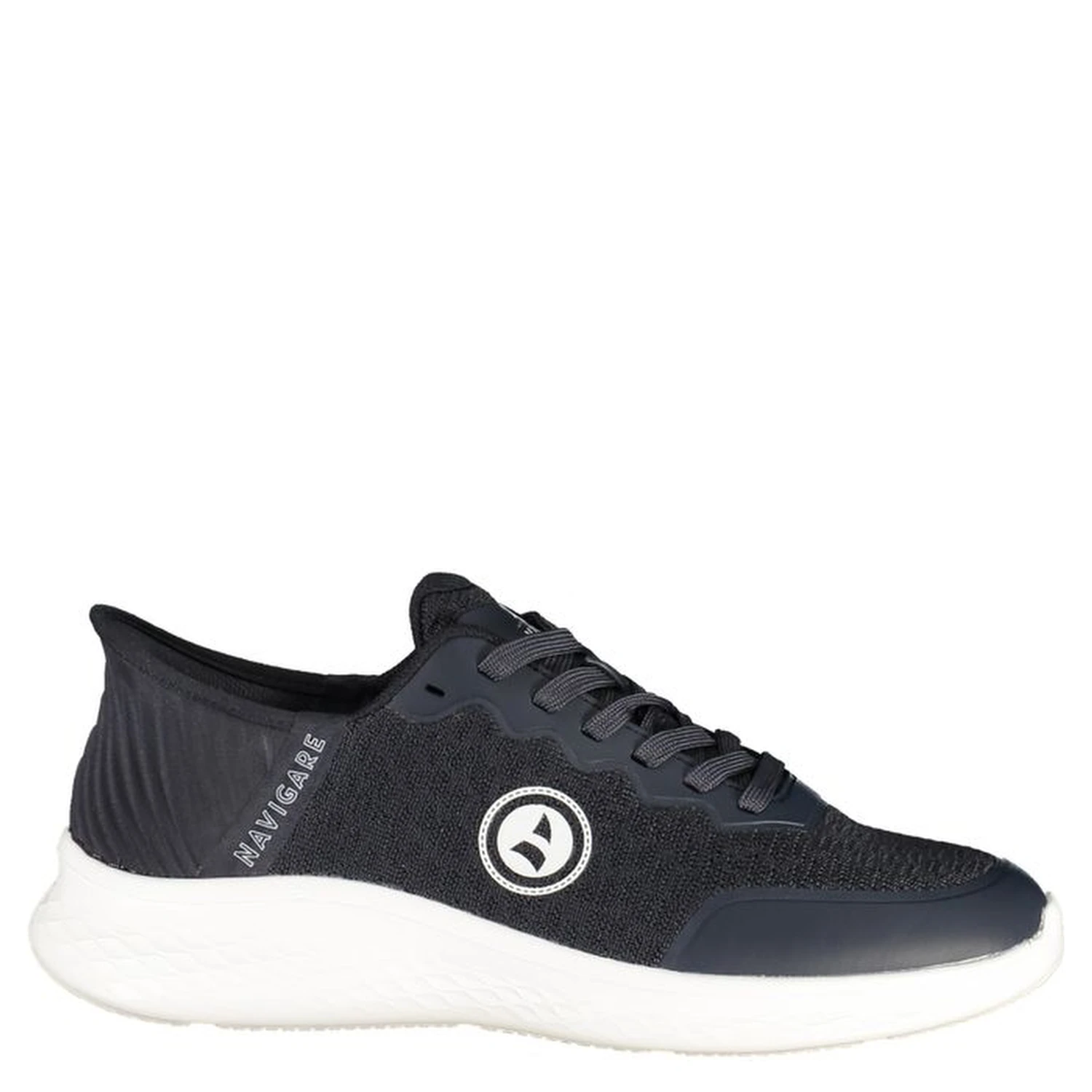 Blue Polyurethane Men Sneaker