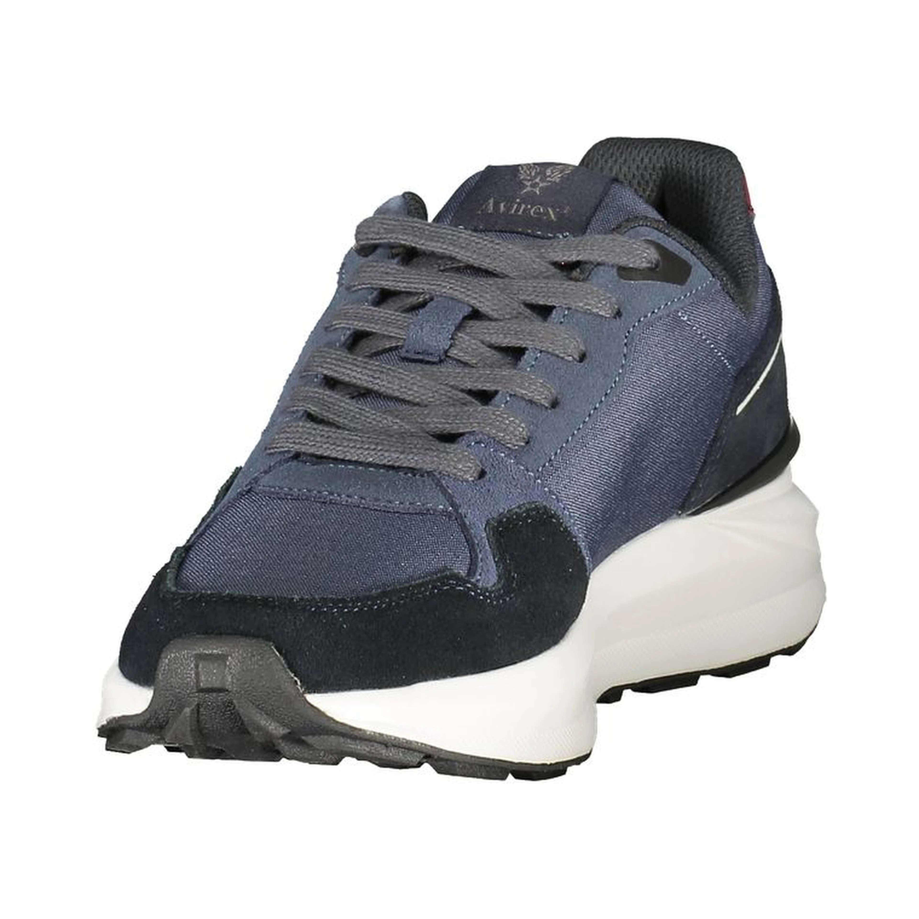 Blue Polyurethane Men Sneaker