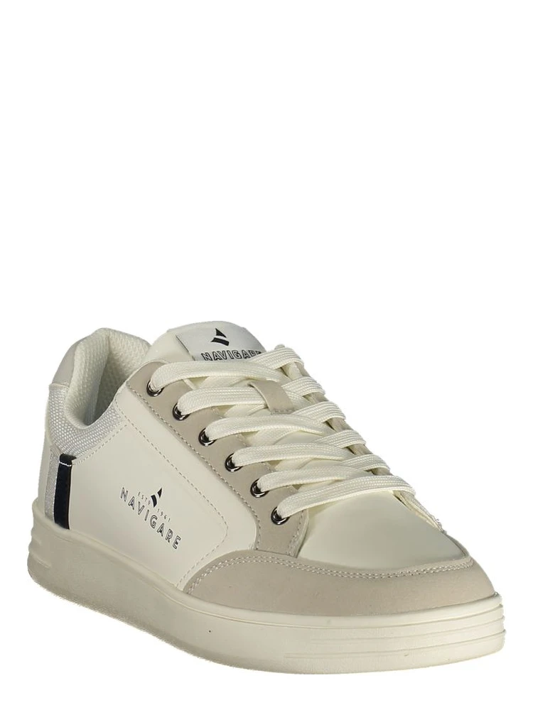 White Polyester Athletic Sneakers alternative