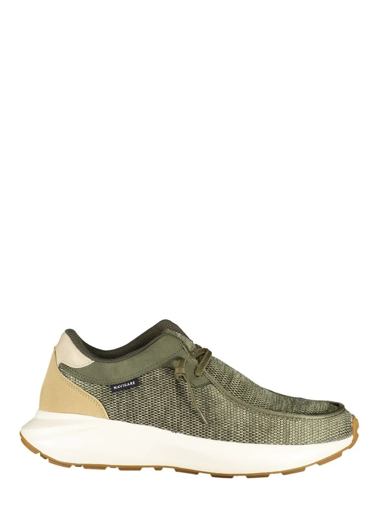 Verde Poliestere Uomo Sneaker