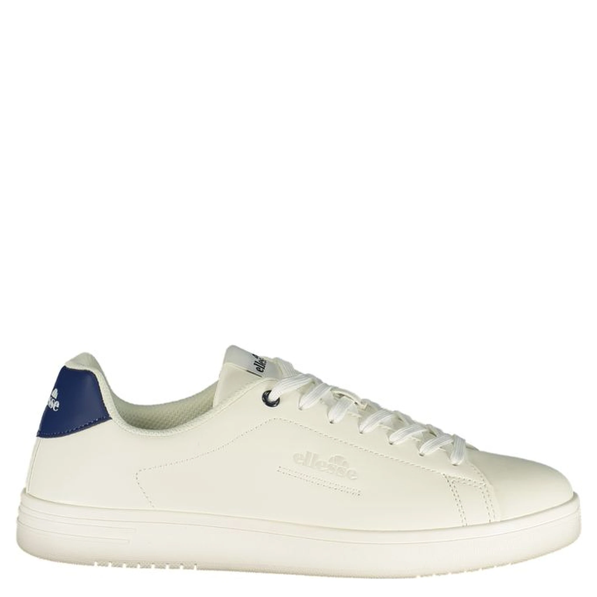 White Polyurethane Men Sneaker