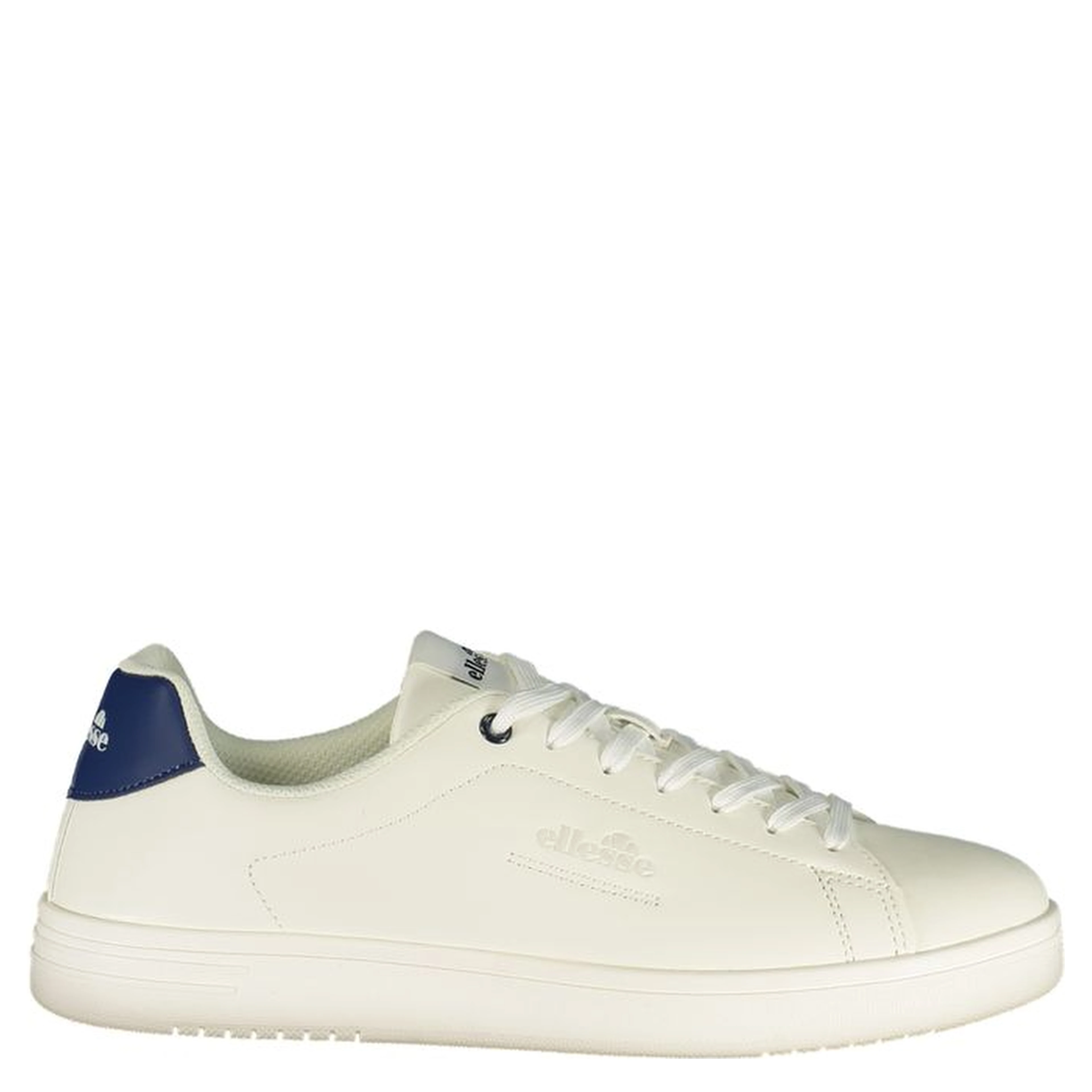 White Polyurethane Men Sneaker