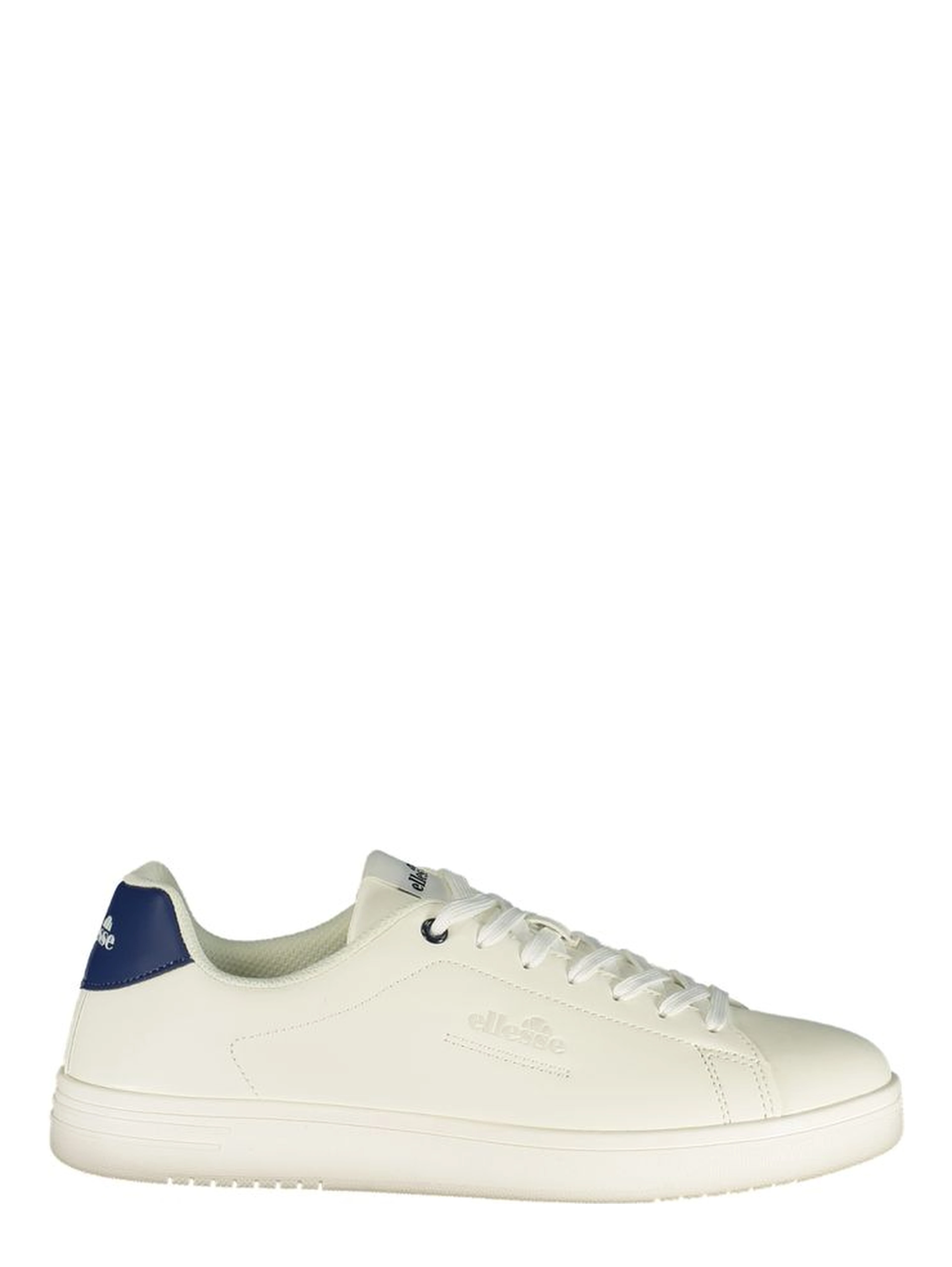 White Polyurethane Men Sneaker