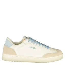 White Polyurethane Women Sneaker