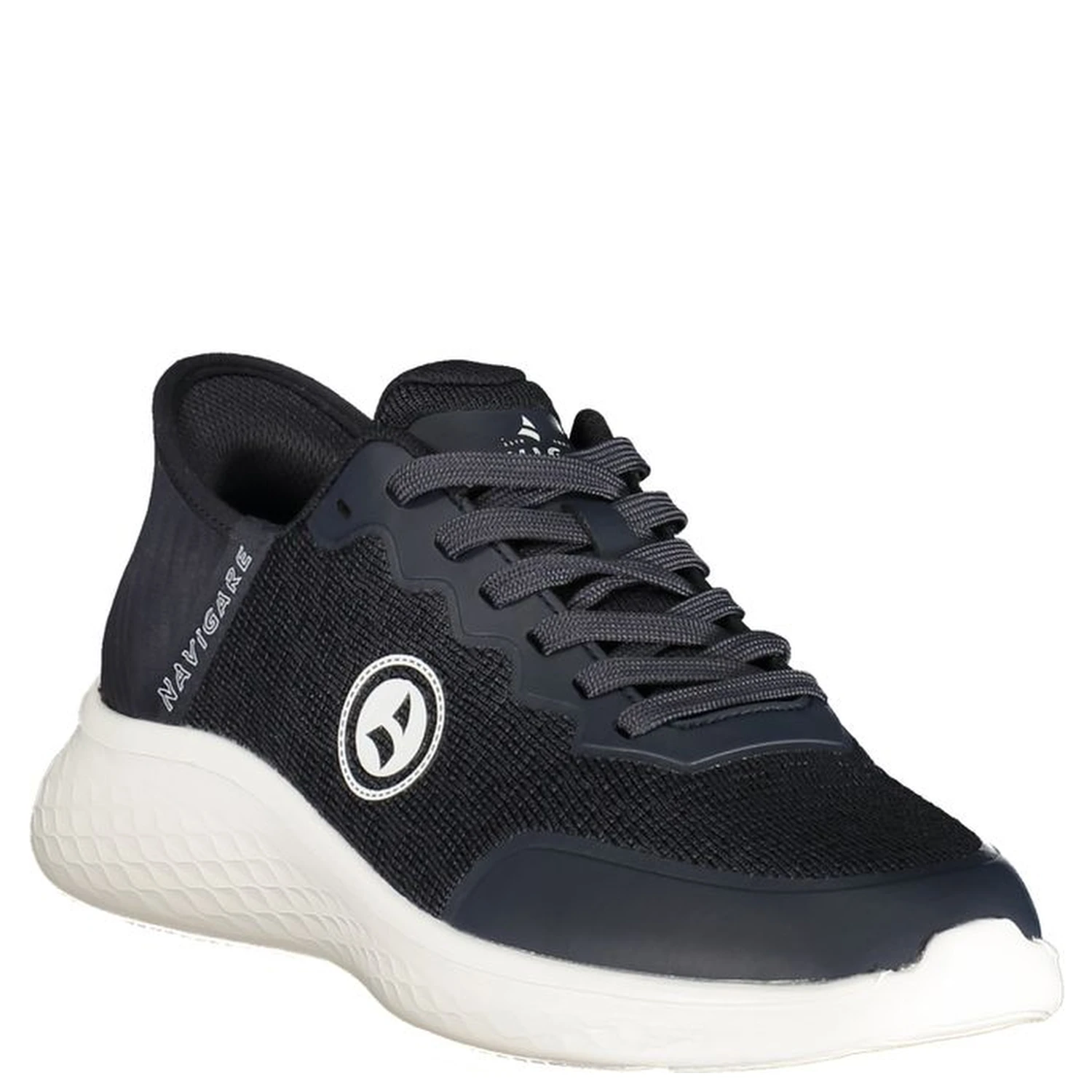 Blue Polyurethane Men Sneaker