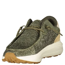Verde Poliestere Uomo Sneaker