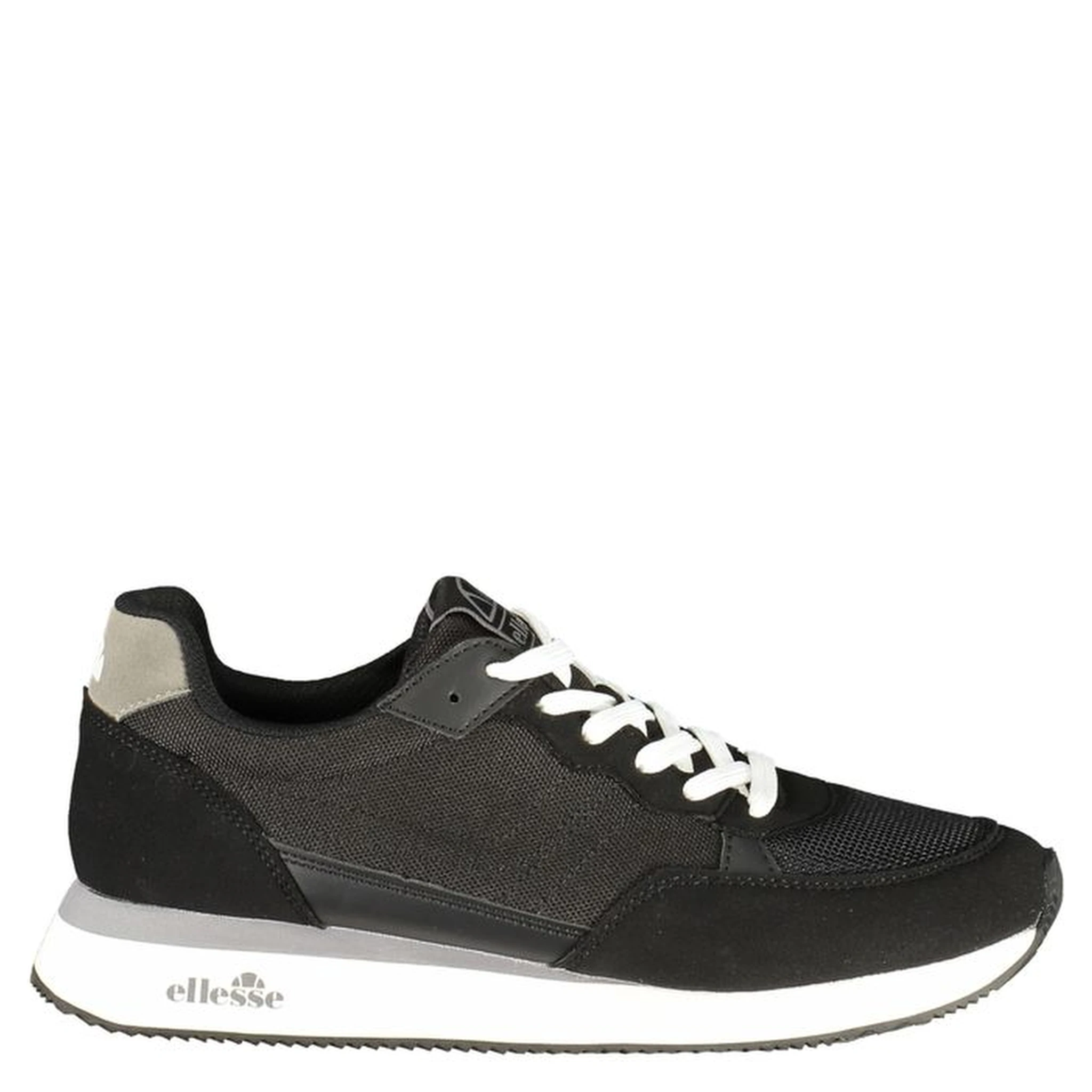 Black Polyester Men Sneaker