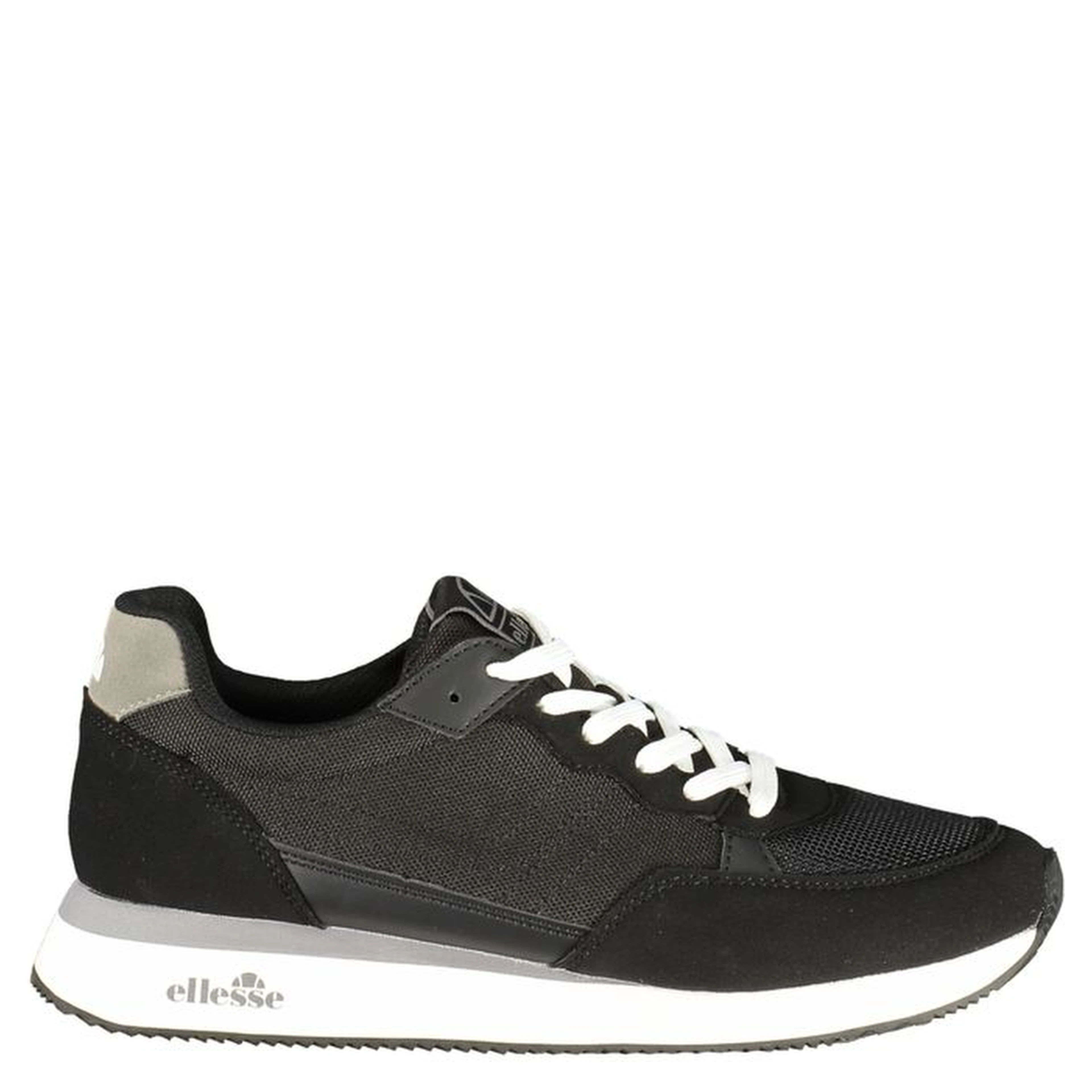 Black Polyester Men Sneaker