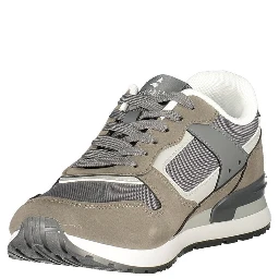 Grigio Polyurethane Men Sneaker