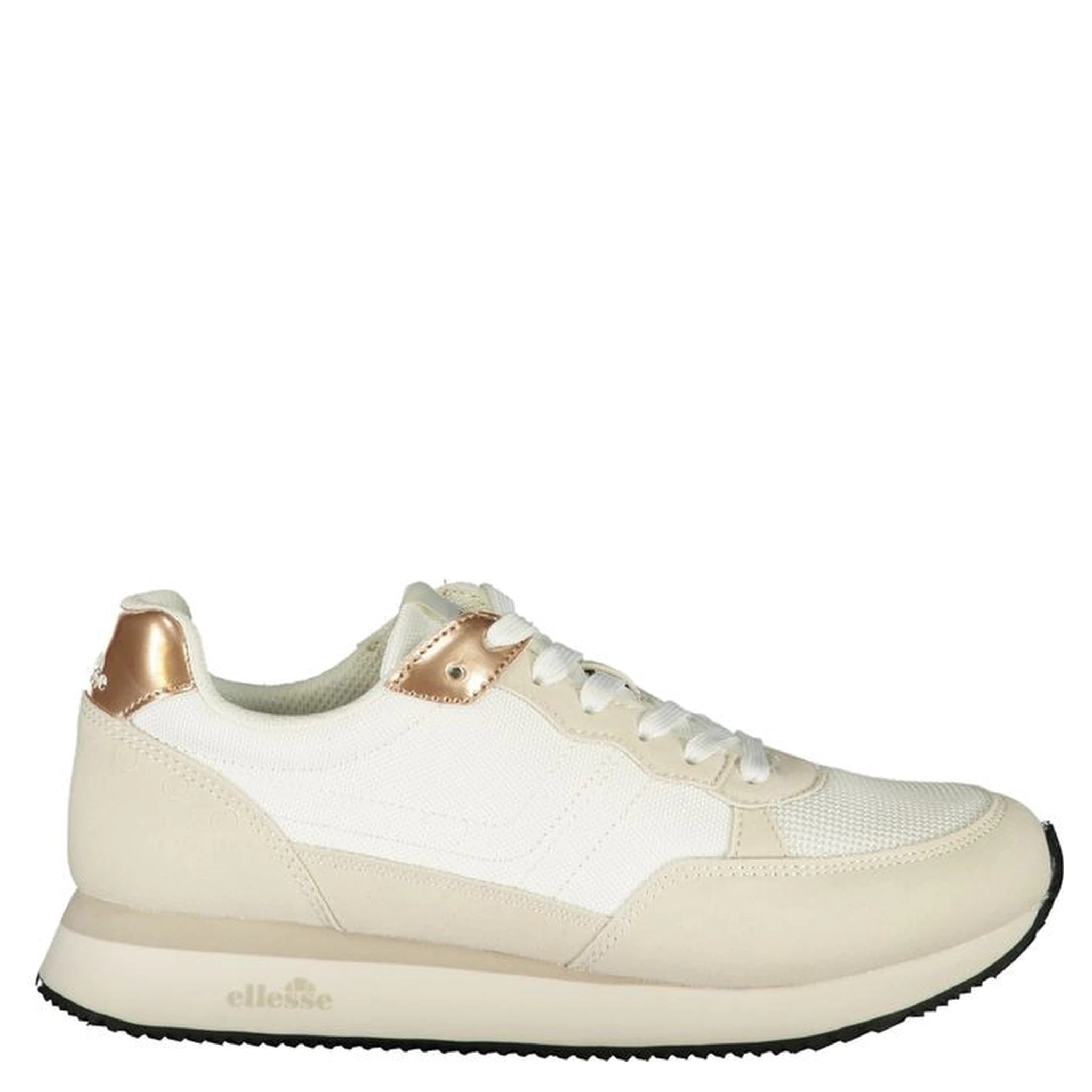 White Polyurethane Women Sneaker