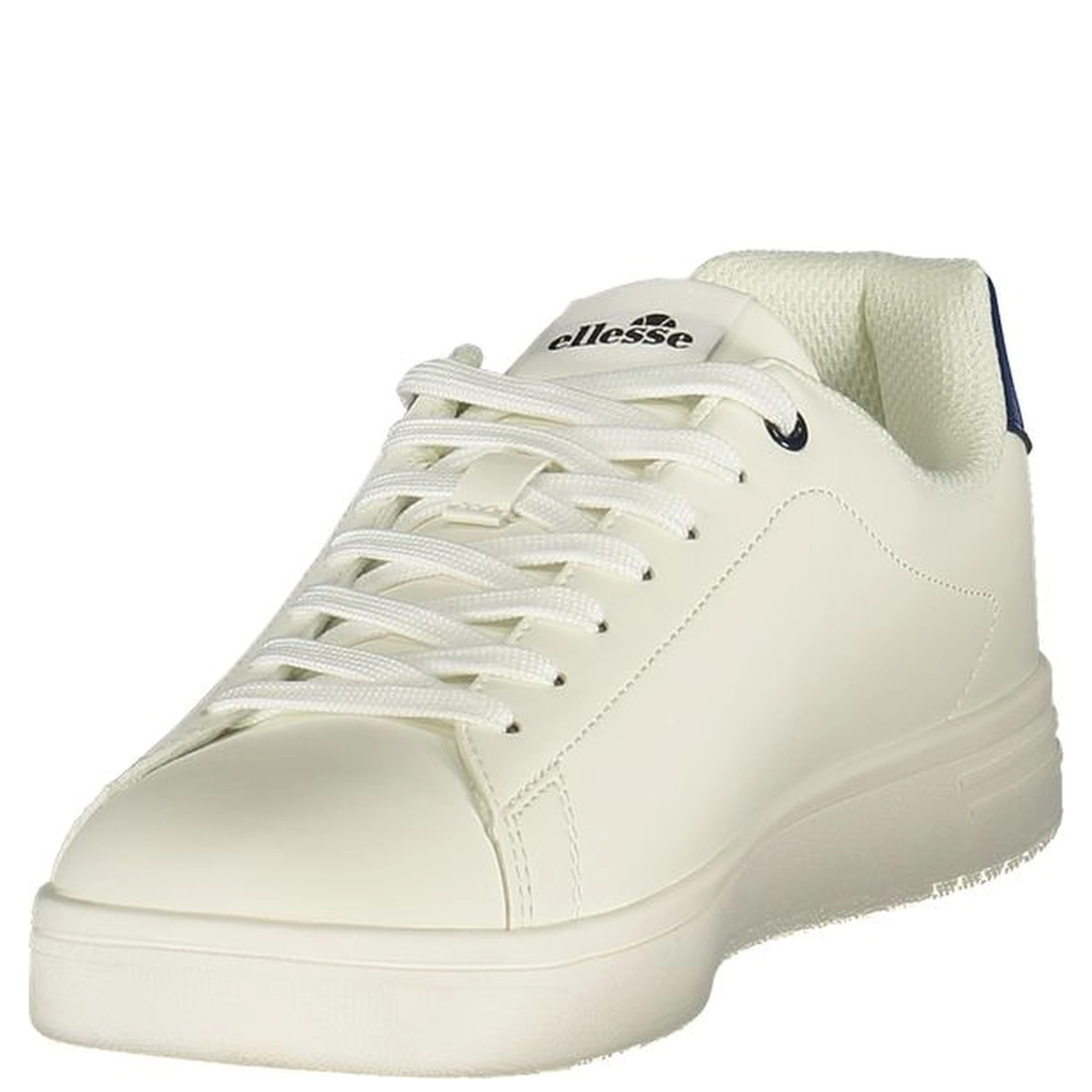 White Polyurethane Men Sneaker