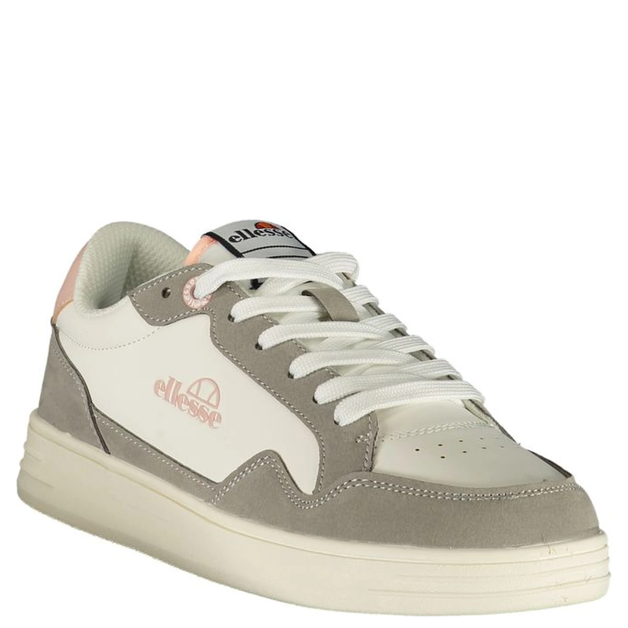 White Polyurethane Women Sneaker