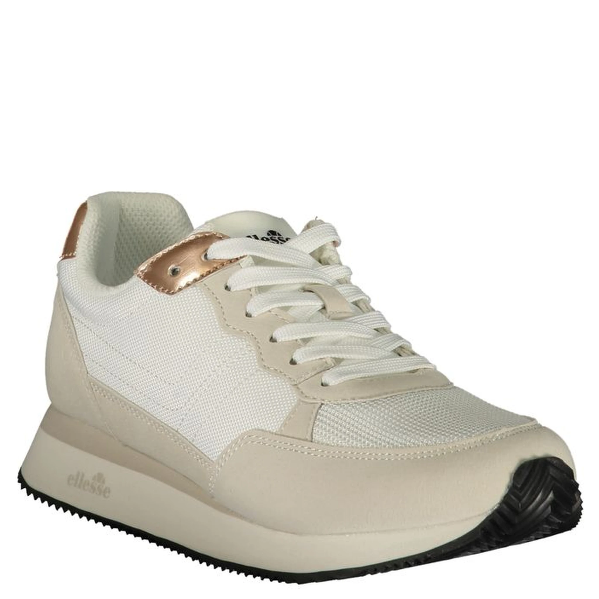 White Polyurethane Women Sneaker