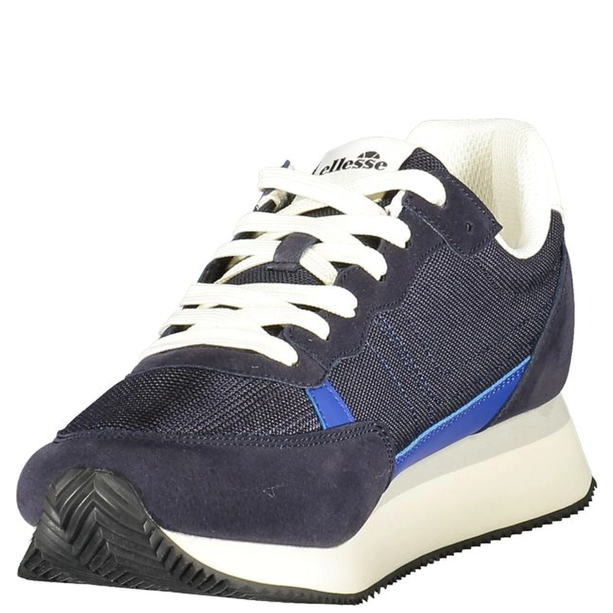 Blue Polyurethane Men Sneaker