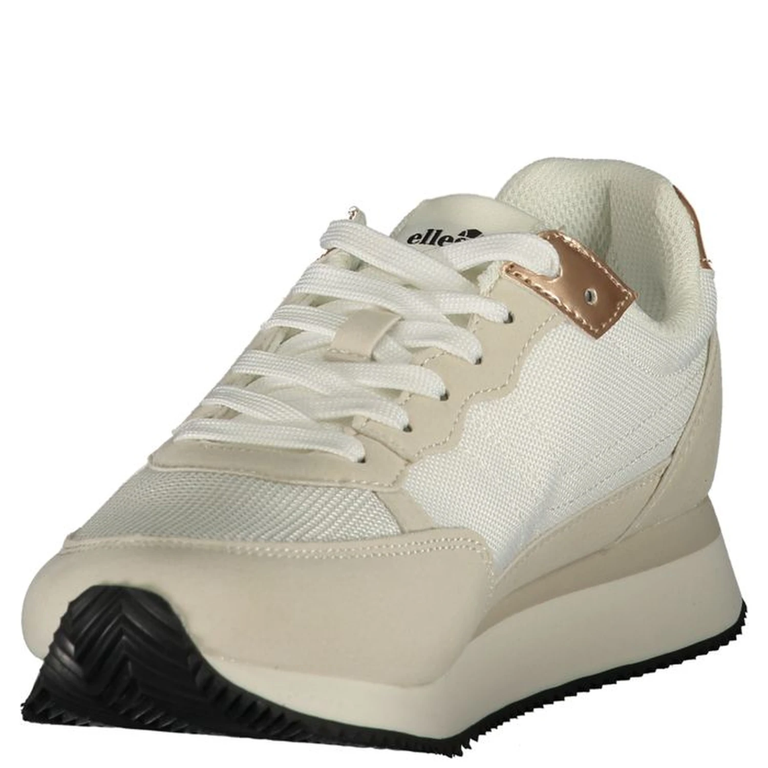 White Polyurethane Women Sneaker