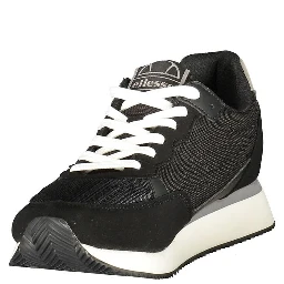 Black Polyester Men Sneaker