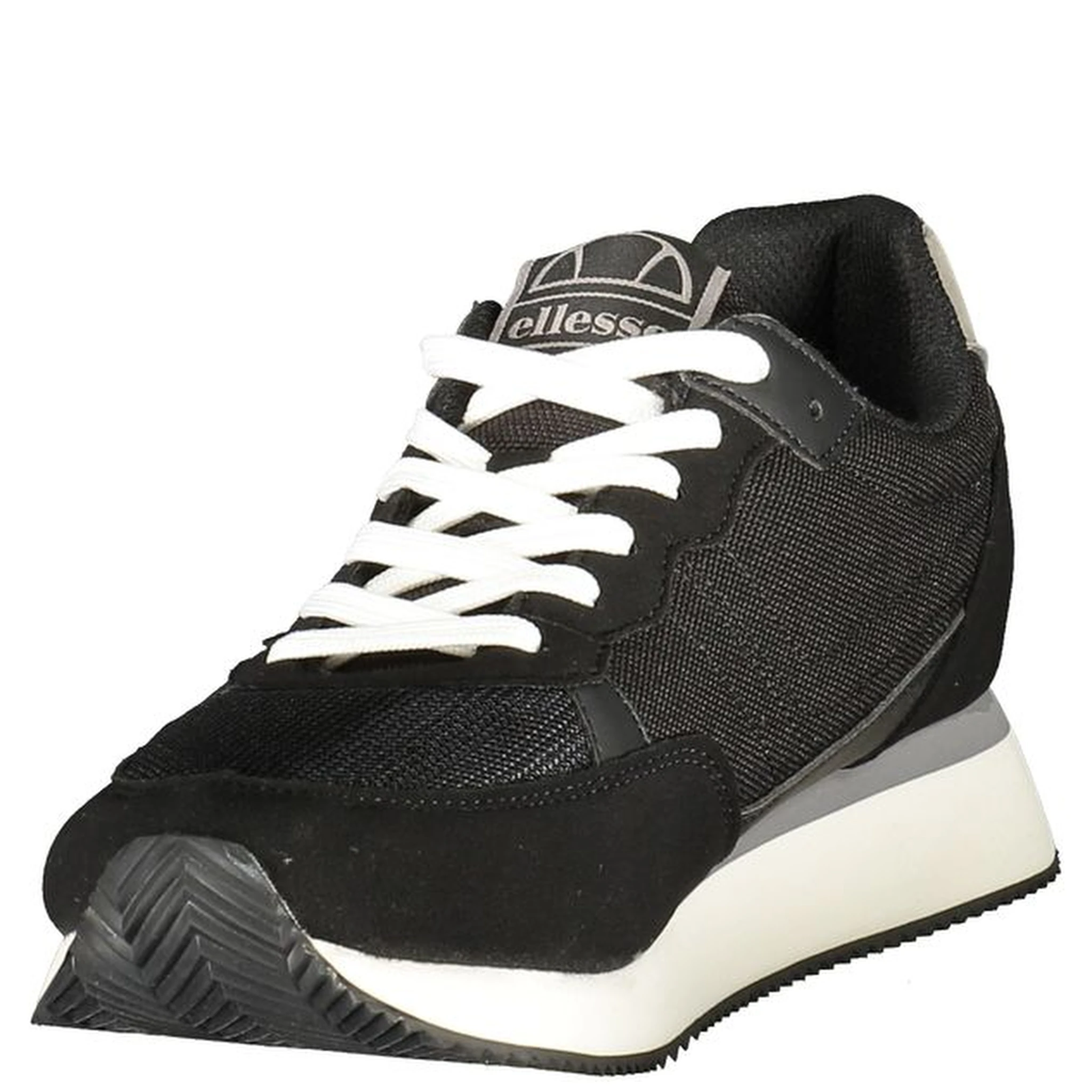 Black Polyester Men Sneaker