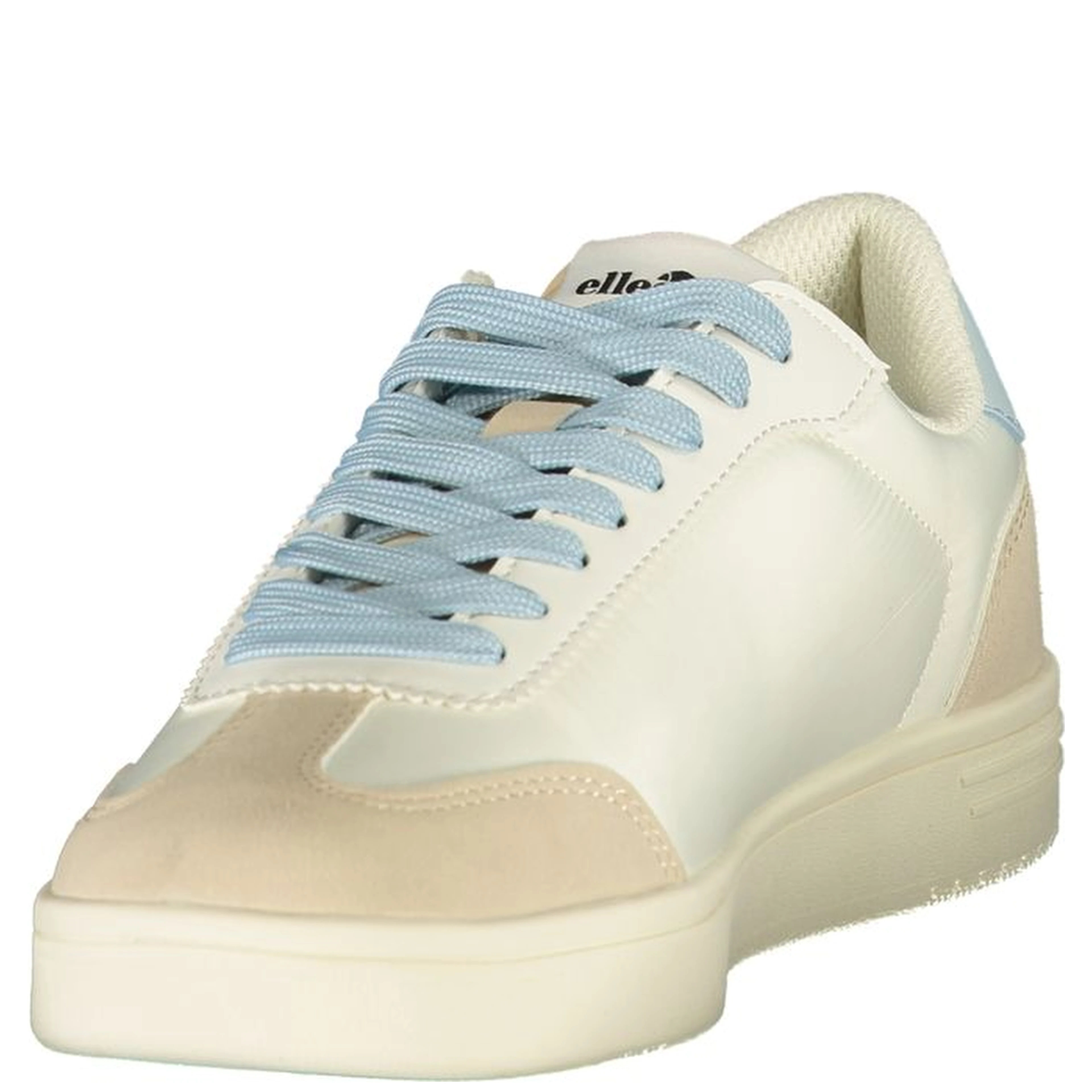 White Polyurethane Women Sneaker
