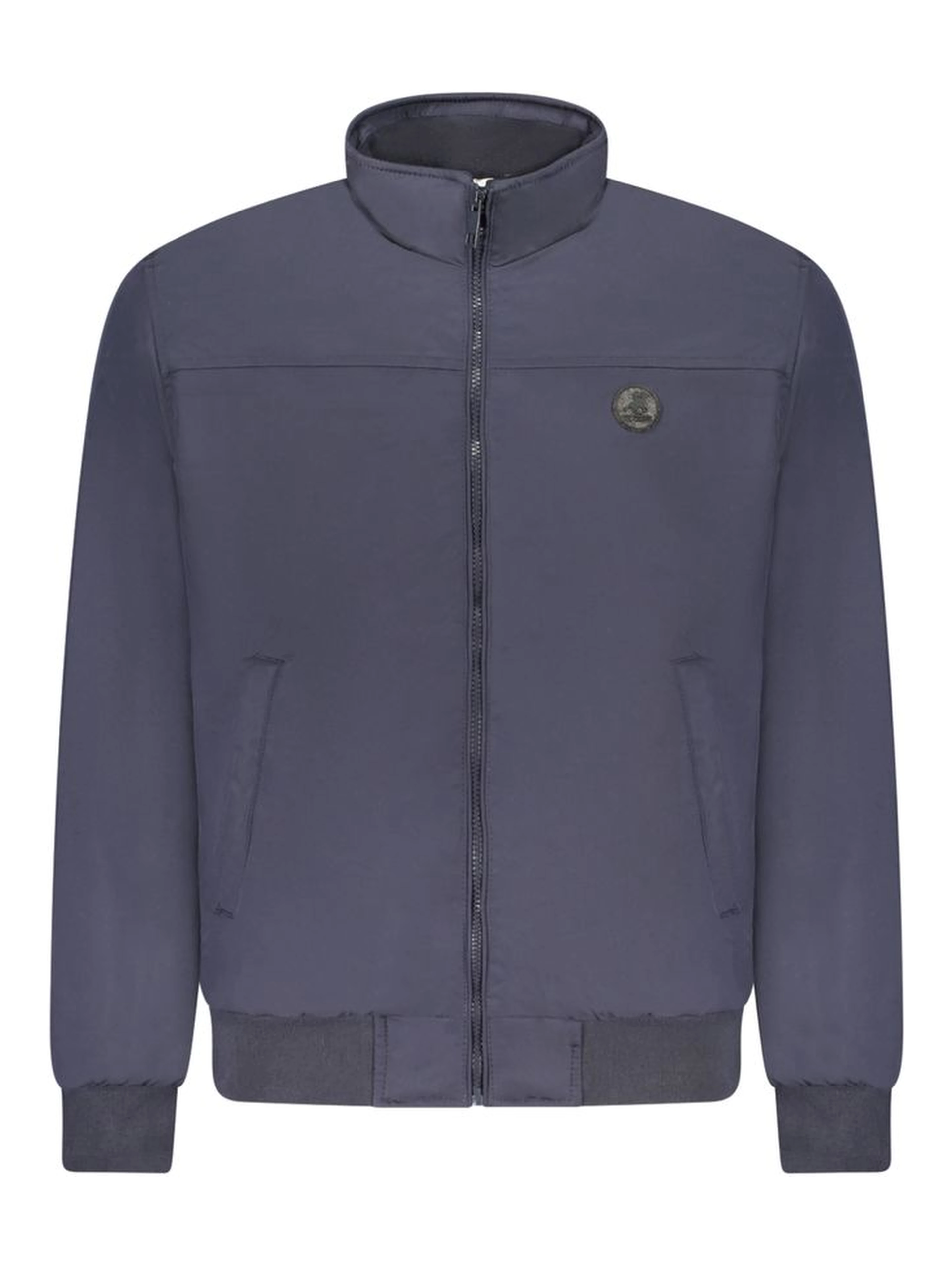 Blu Polyester Men's Jacket