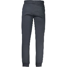 Blue Polyester Men's Sweatpant