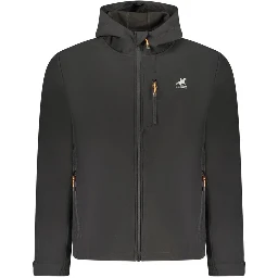 Black Polyester Mens Jacket