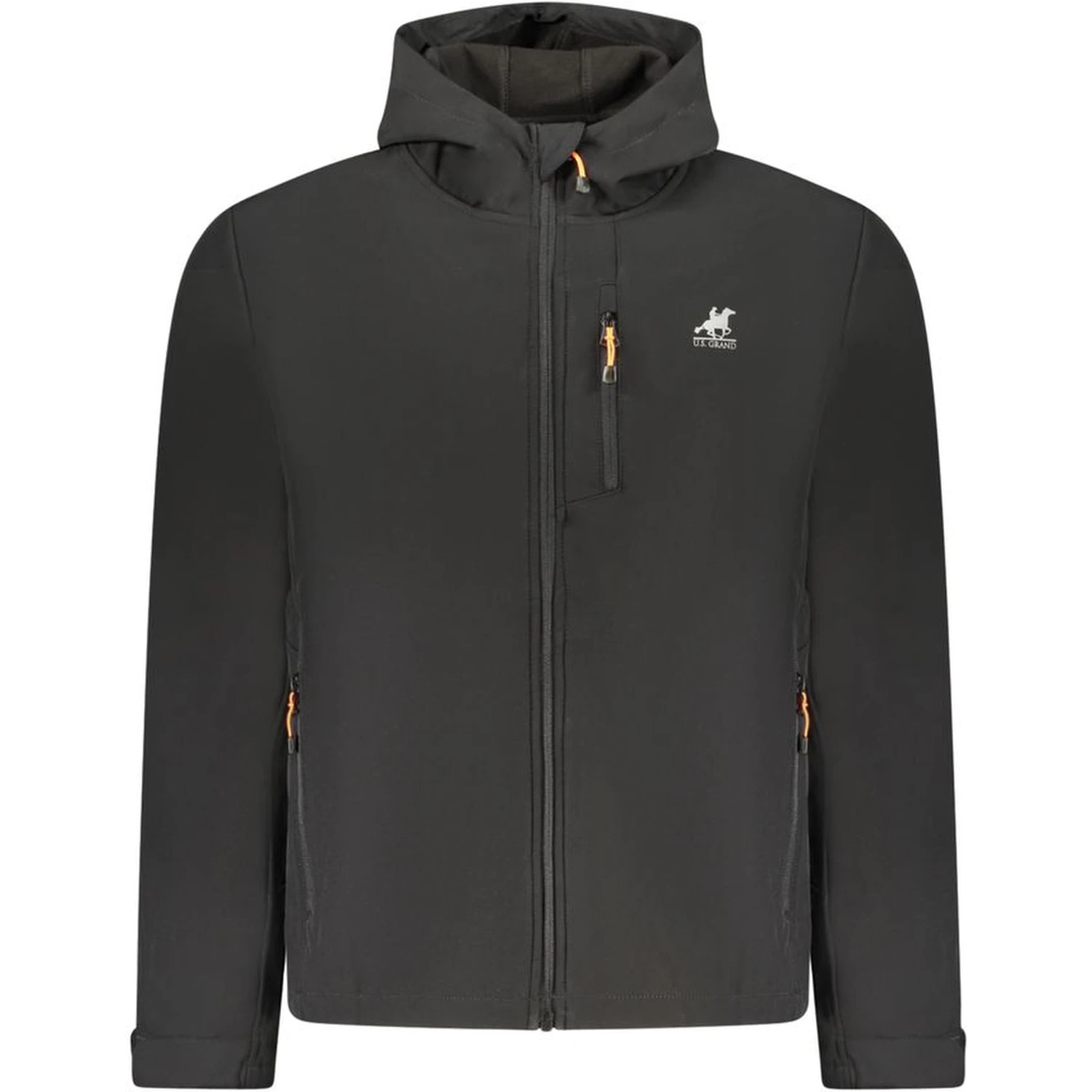 Black Polyester Mens Jacket
