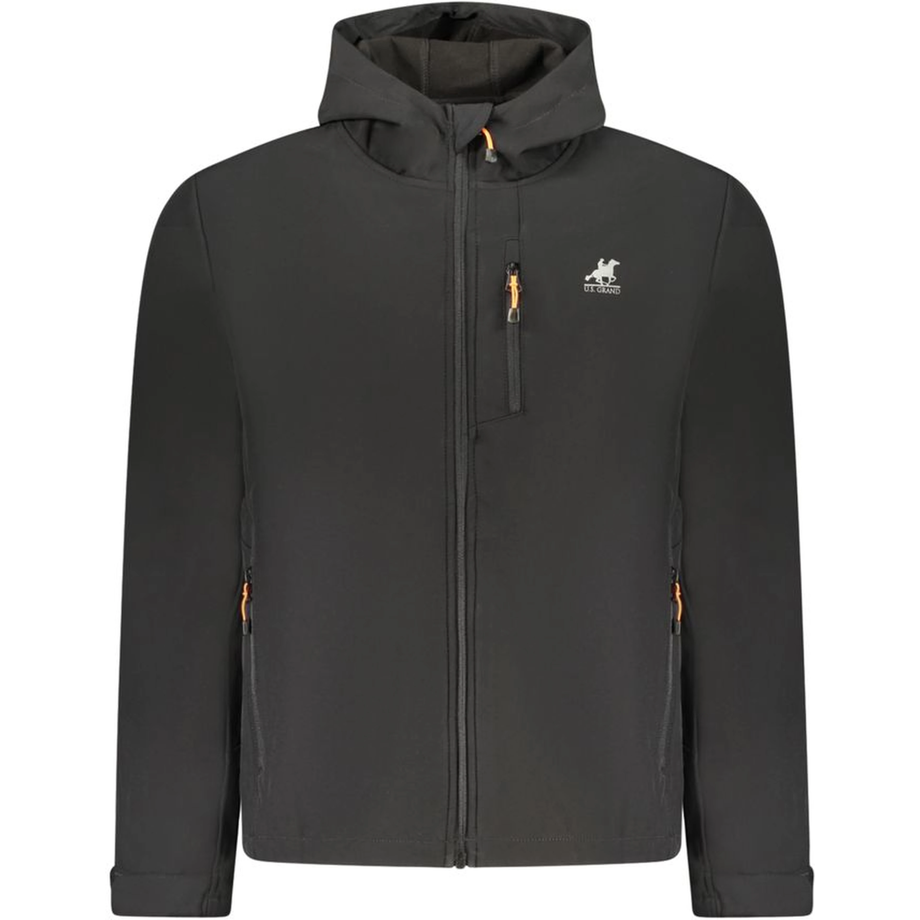 Black Polyester Mens Jacket