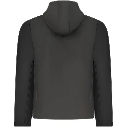 Black Polyester Mens Jacket