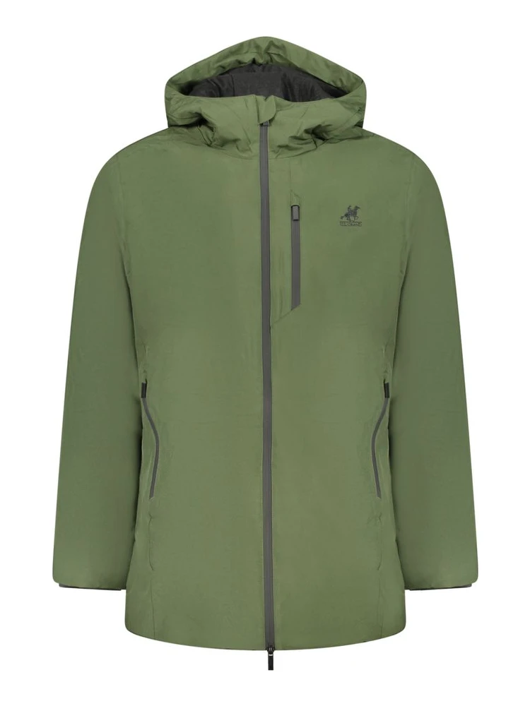 Verde Polyester Men Jacket