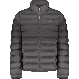 Black Polyester Men's Jacket