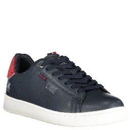 Blue Polyurethane Men's Sneaker