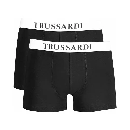 Black Cotton Men's Boxer Briefs