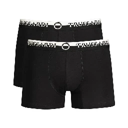 Black Cotton Men's Boxer