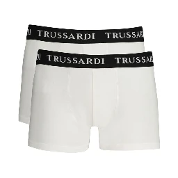 White Cotton Men's Boxer Brief