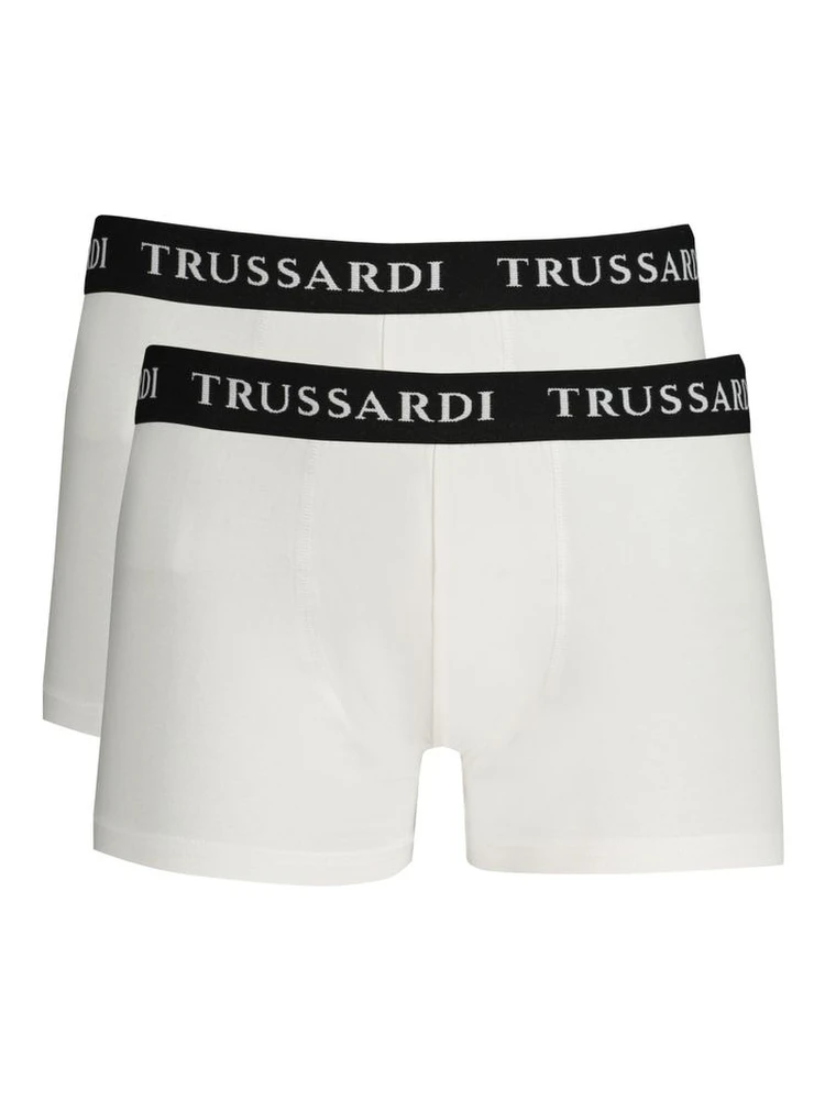 White Cotton Men's Boxer Brief
