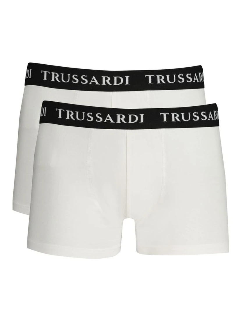White Cotton Men's Boxer Brief