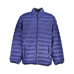 Blue Polyester Shell Jacket