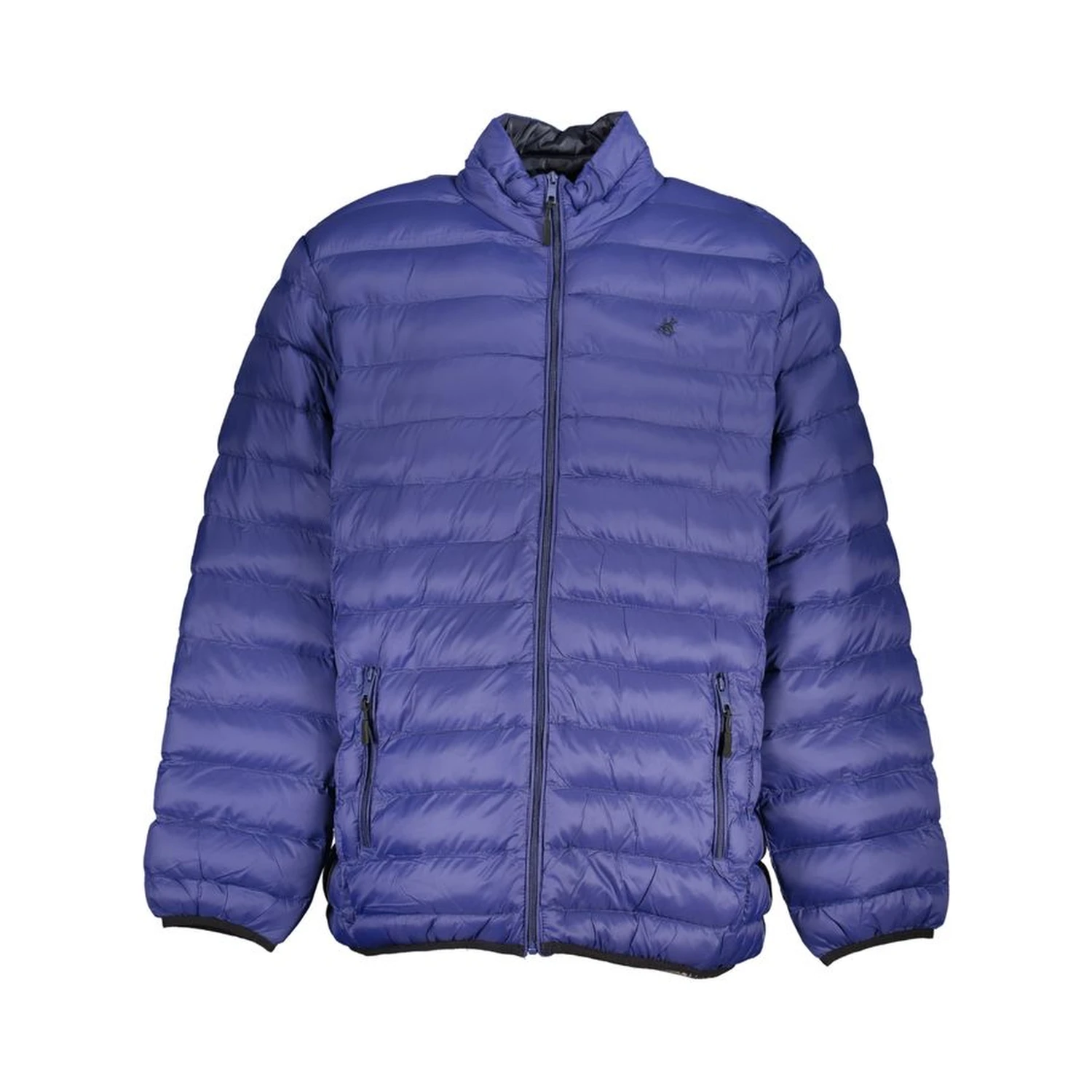Blue Polyester Shell Jacket