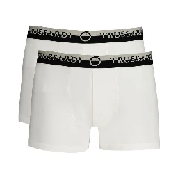White Cotton Men's Boxer Brief