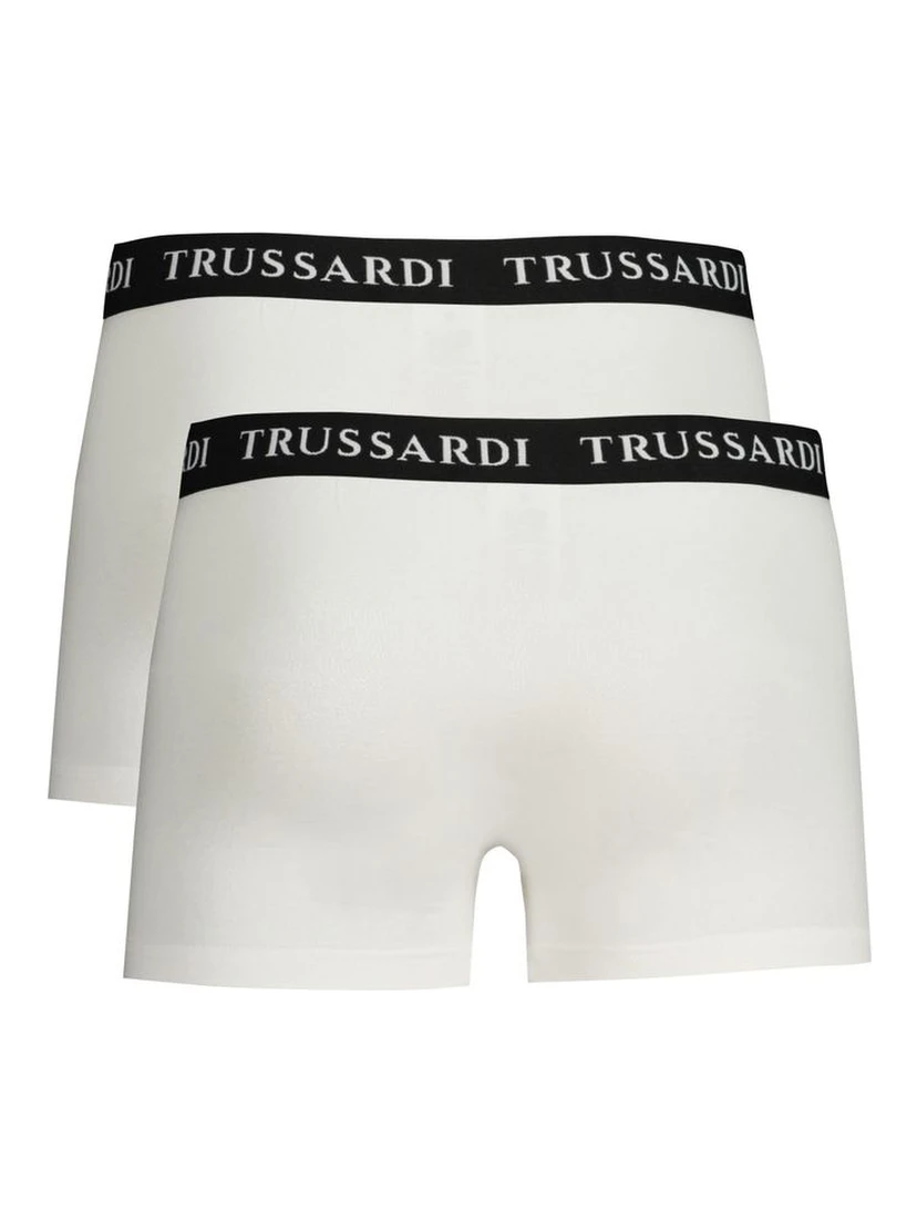 White Cotton Men's Boxer Brief